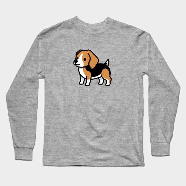 Beagle Long Sleeve T-Shirt by littlemandyart